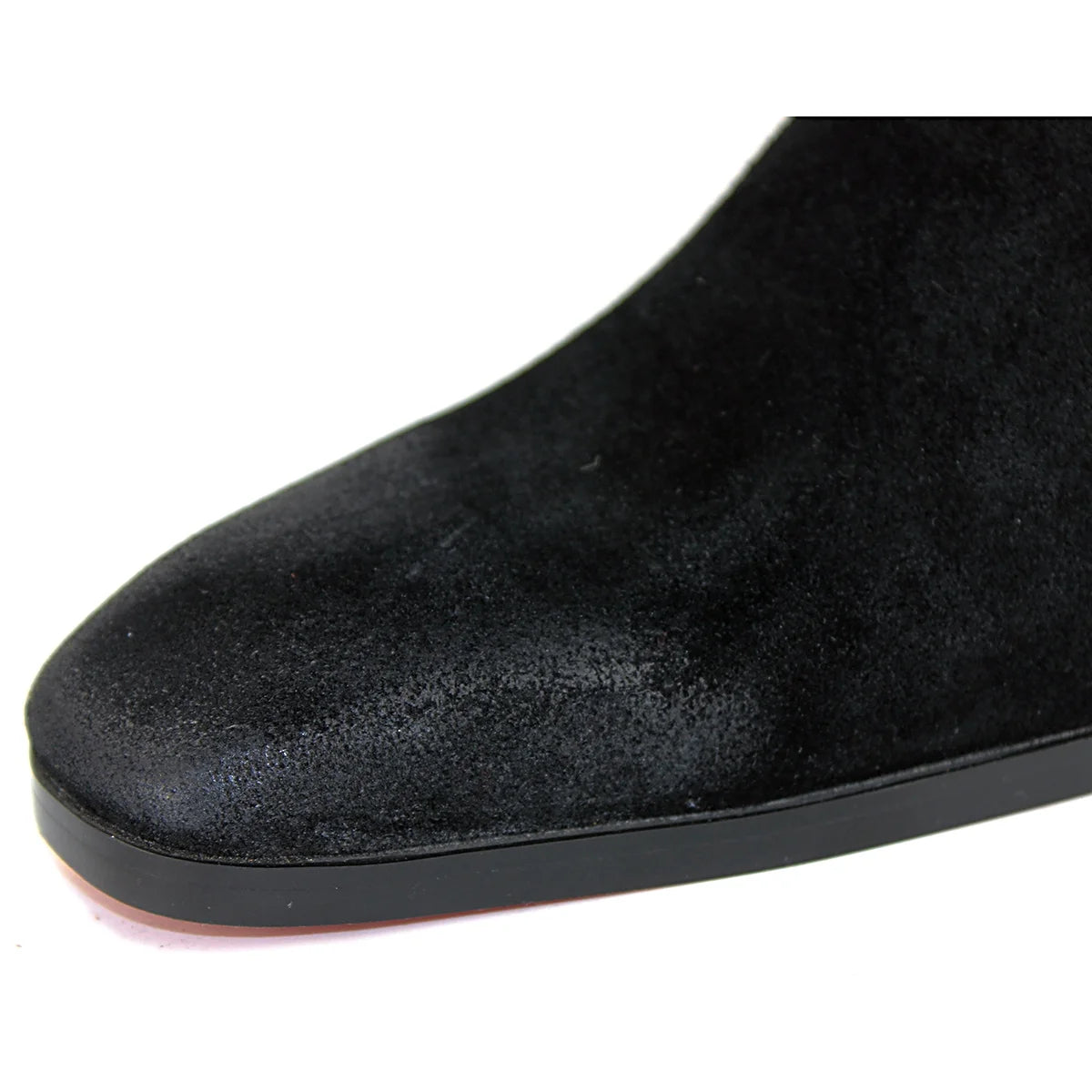 Black Suede Chelsea Boots B516