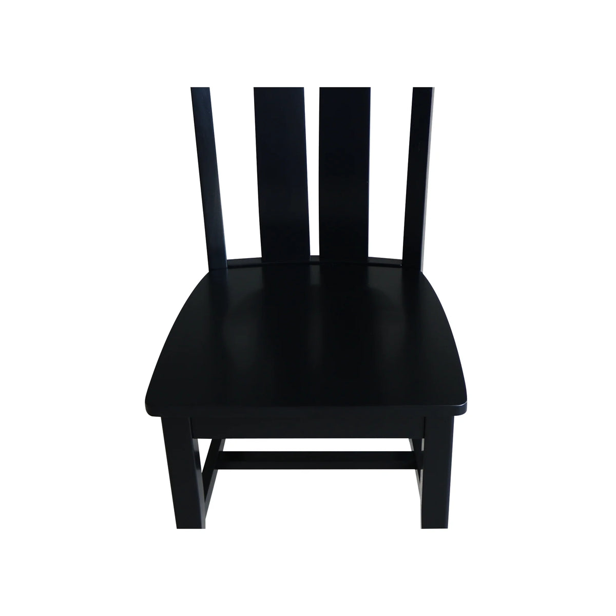 Solid Wood Dining Chairs Set of 2 in Black V994659