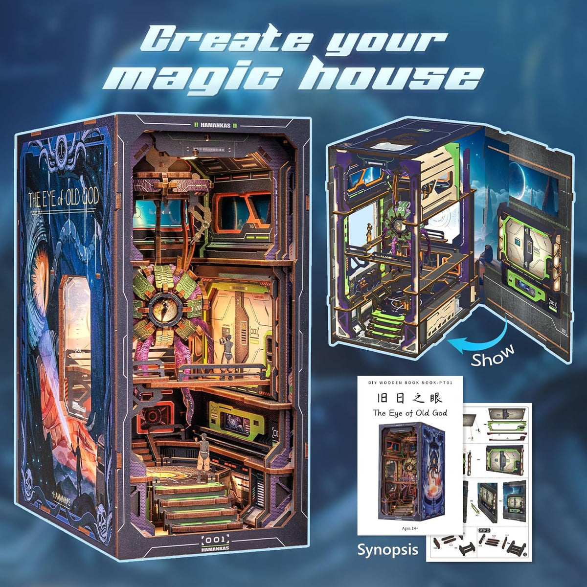 3D Wooden Book Nook Kit B15042