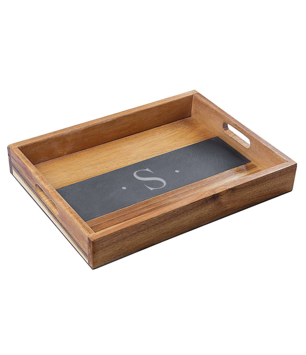 Acacia and Slate Tray Y763258