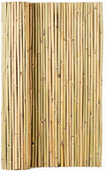 Natural Rolled Bamboo Fence, 0.7 in D x 4 feet High x 6 feet Long C91156