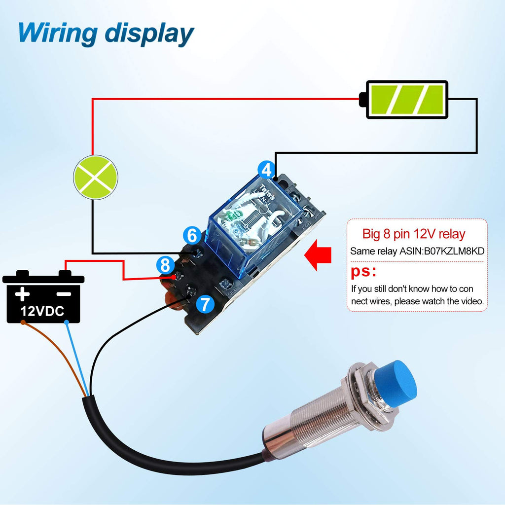 1-10mm Capacitance Proximity Sensor Switch PNP NO DC 6-36V 300mA M18 3-Wire T33570
