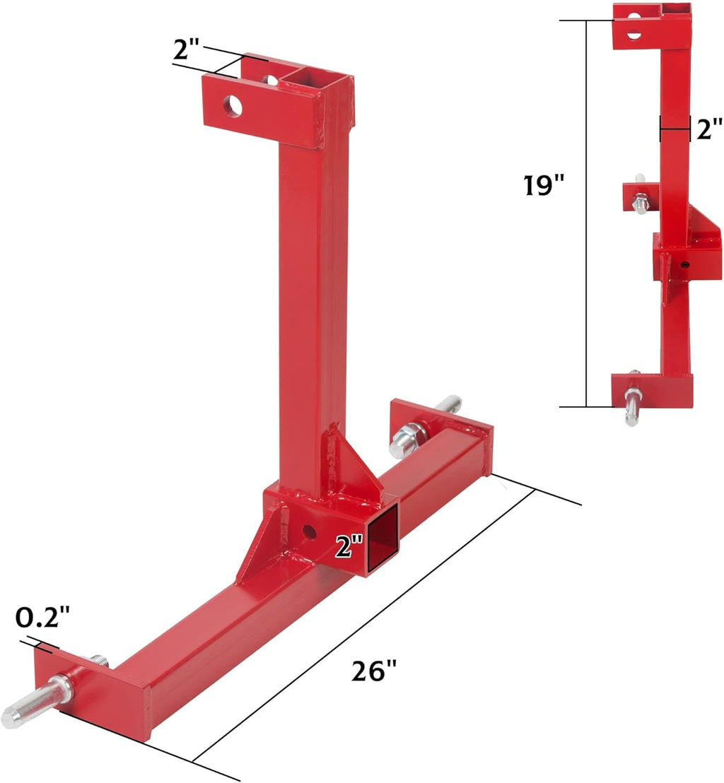 1 Drawbar 3 pt Tractor Trailer Hitch Receiver Three Point Attachment J593