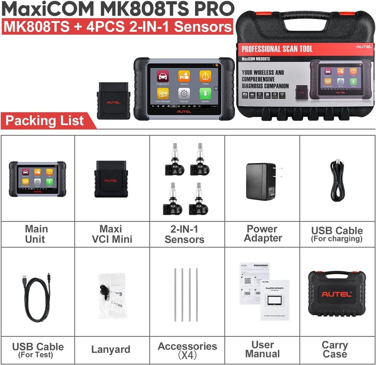 Diagnostic Scan Tool with 4 MX-Sensor G90983