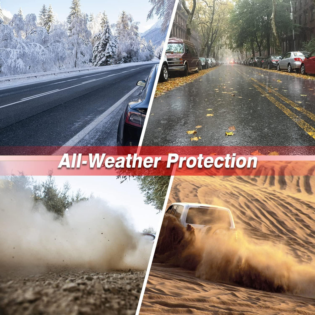 All Weather Anti-Slip Waterproof TPE Floor Mats Trunk Mat J8066