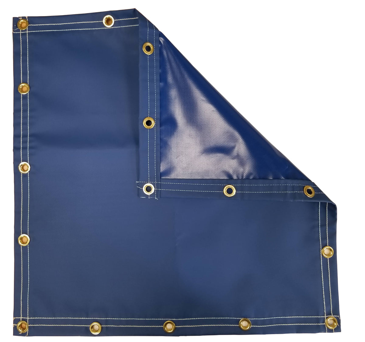 Blue Vinyl Coated Tarp 18 oz. V9528