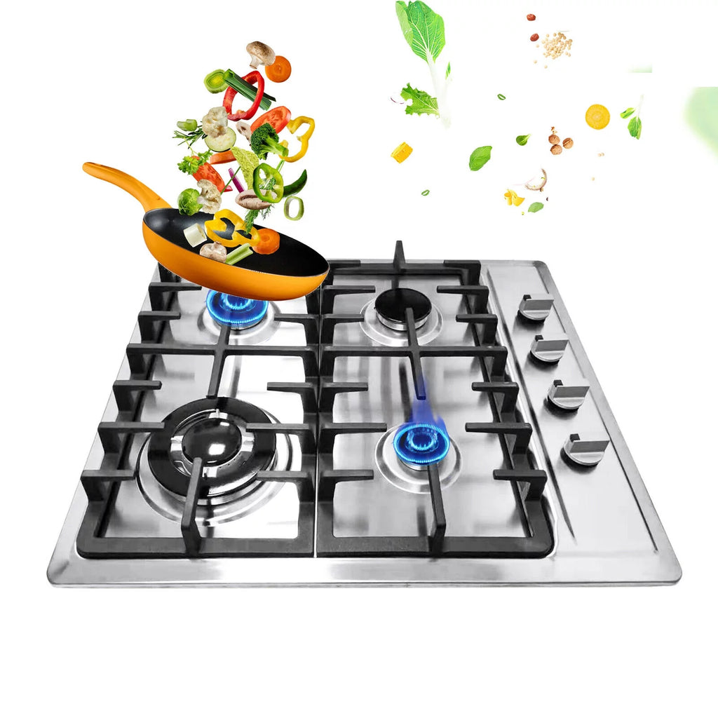 23" 4 Burners Stainless Steel Cooktop F49489