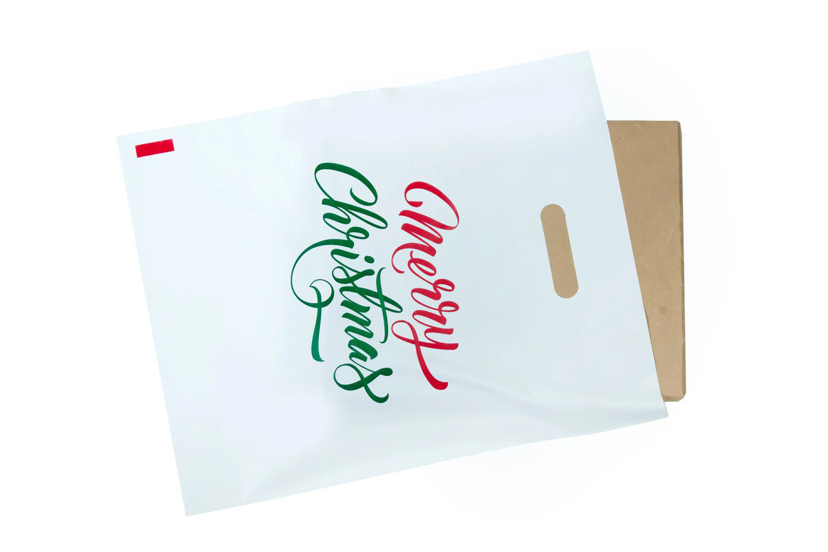 White 16x18 Gift Bags with Die Cut Handle 100 Pcs G4322