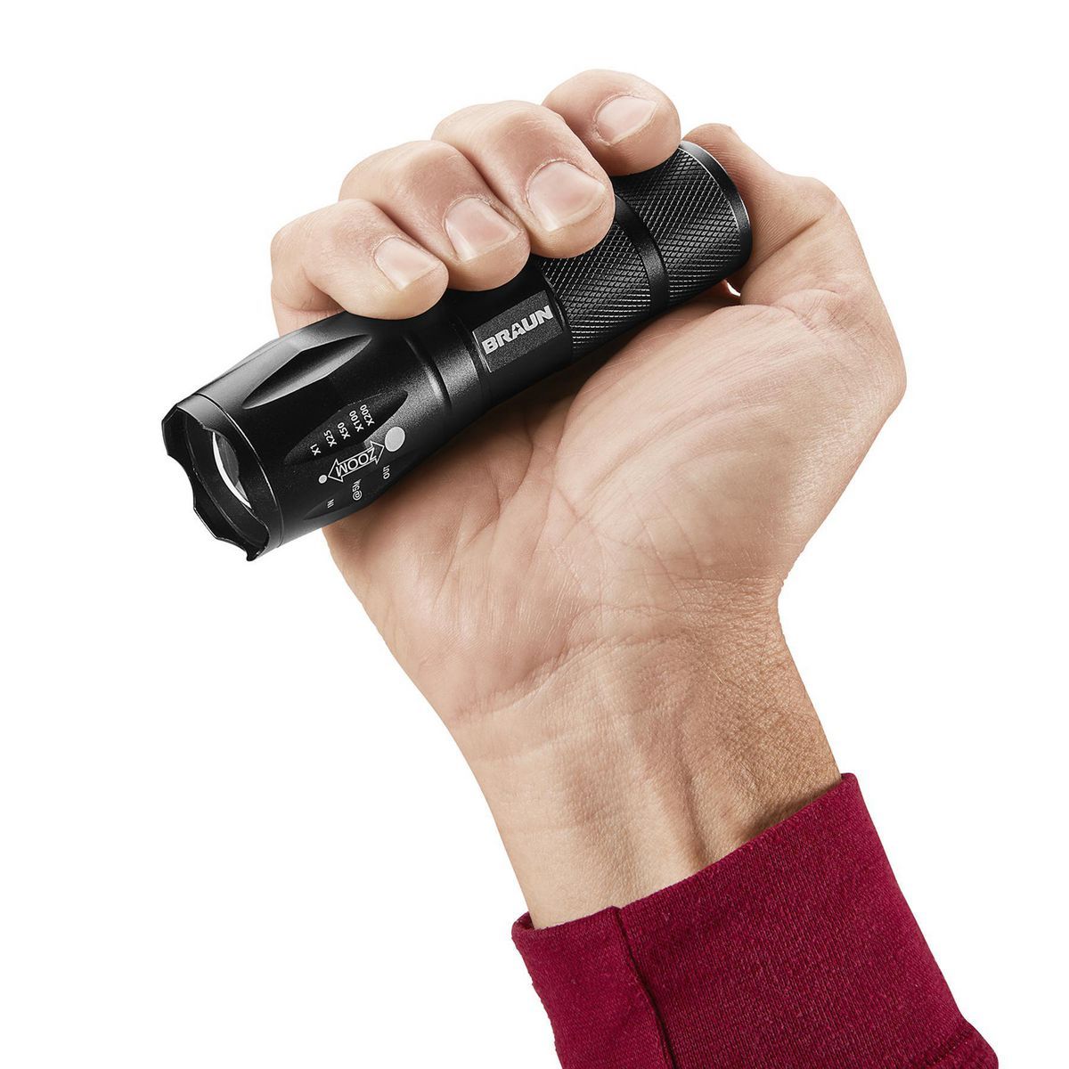 Black Tactical LED Flashlight L1237