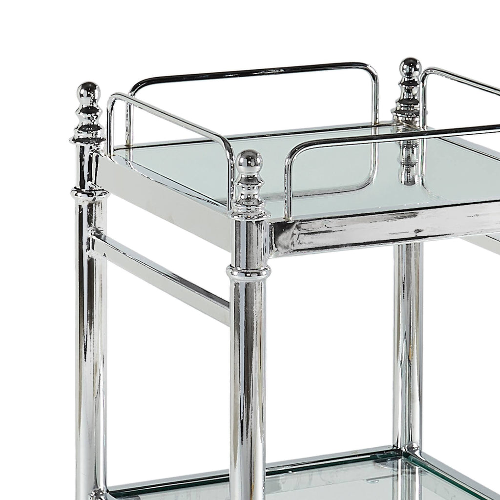 Chrome and Glass Cart I505167