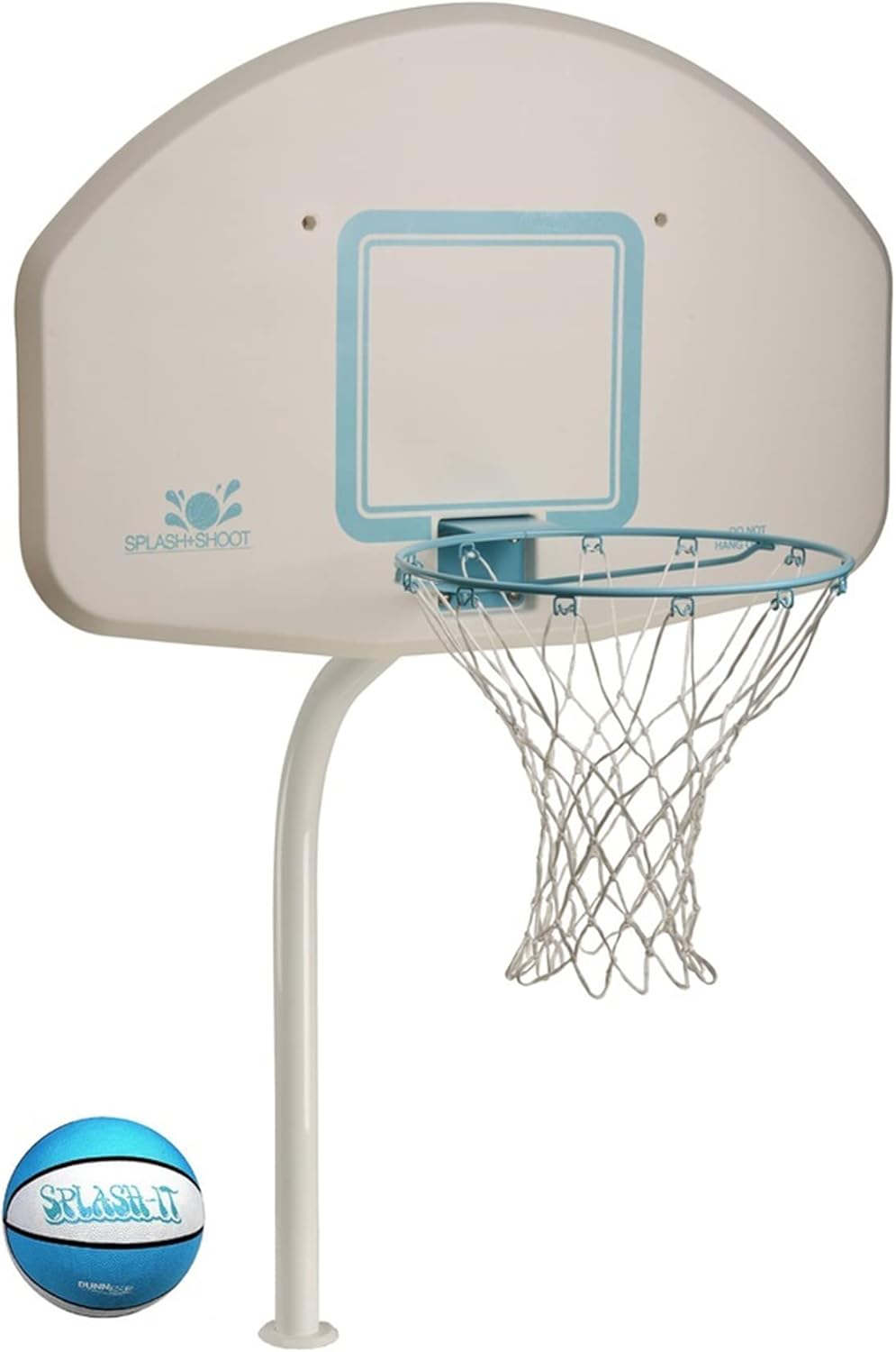 Deck-Mounted Basketball Hoop with 18 Inch Stainless Steel Rim Y79302