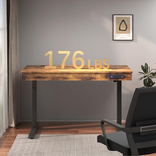 White 48 x 24 Inches Height Adjustable Electric Standing Desk C90723