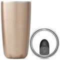 Stainless Steel Tumbler with Slide-Open Lid, 18 Fl Oz Vacuum-Insulated Water Bottle D340