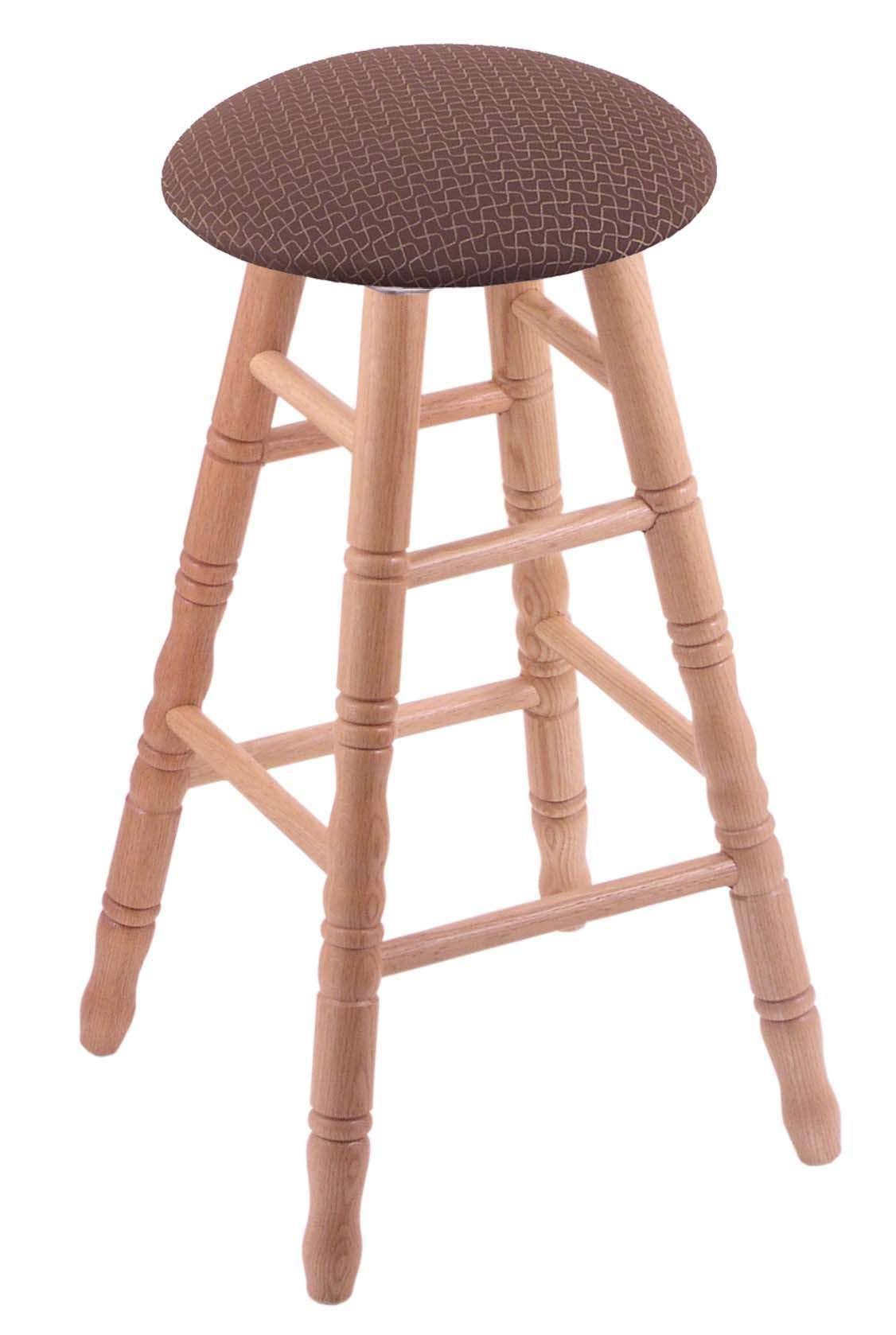 Oak Extra Tall Bar Stool with Willow Seat X7711