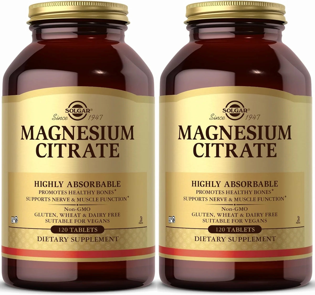Magnesium Citrate 120 Tablets 2 Bottle Pack L8876