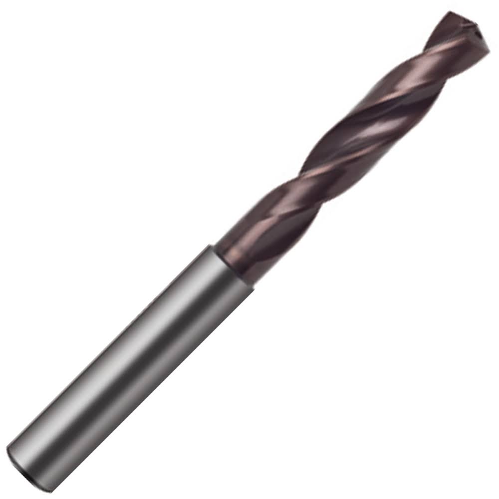 10.6mm Carbide Coolant Fed Drill with Reinforced Straight Shank J81630