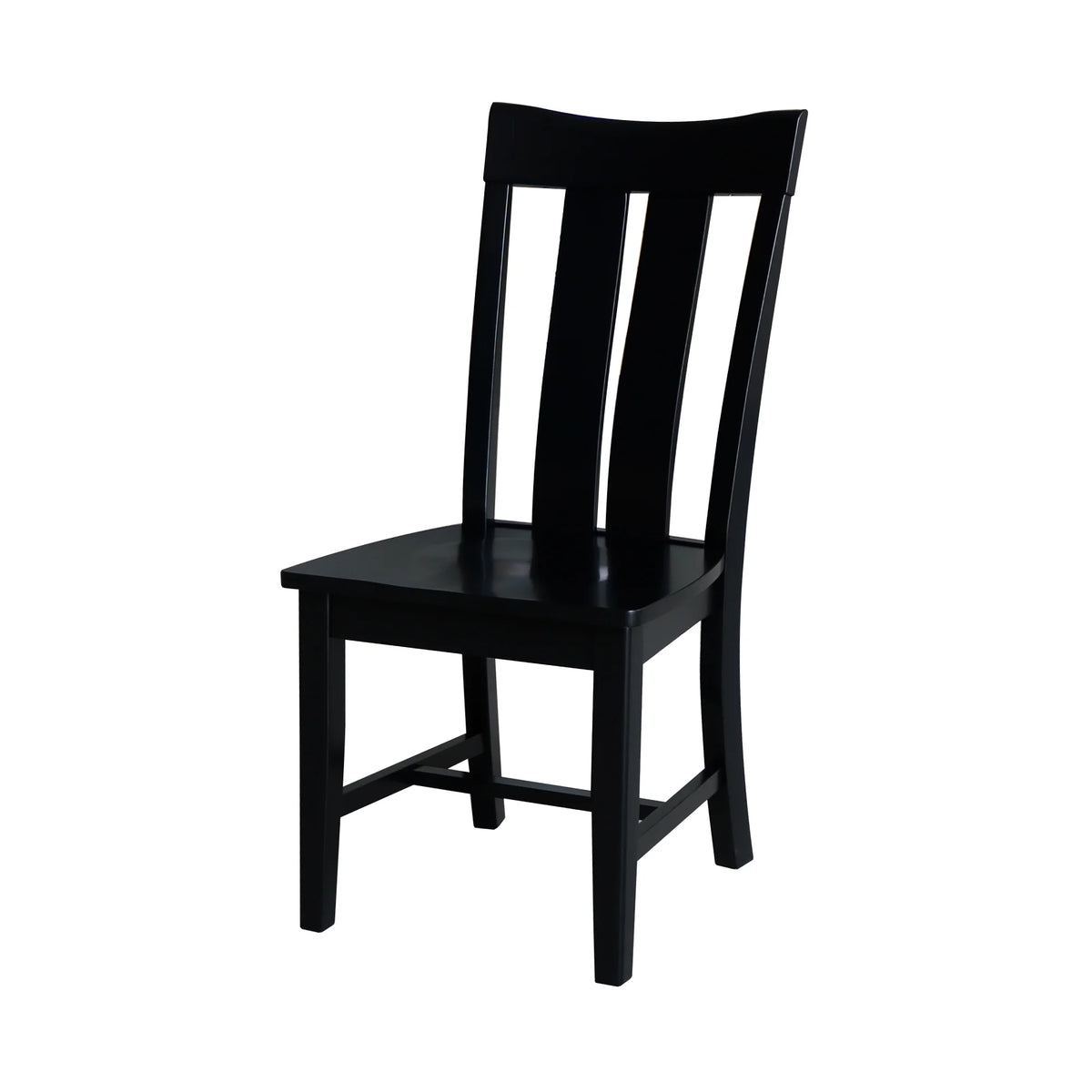 Solid Wood Dining Chairs Set of 2 in Black V994659