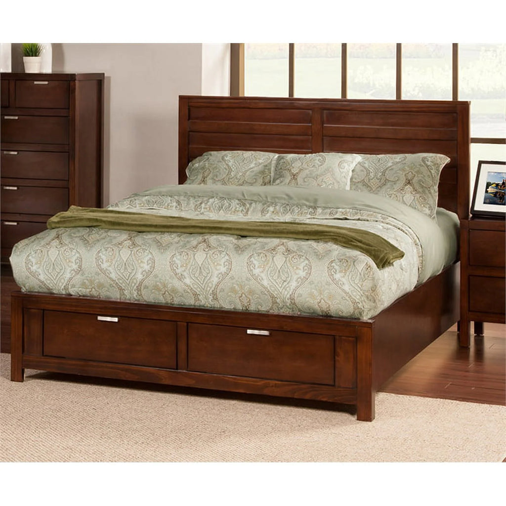 3 Piece Nightstand and California King Storage Bed Set U15115