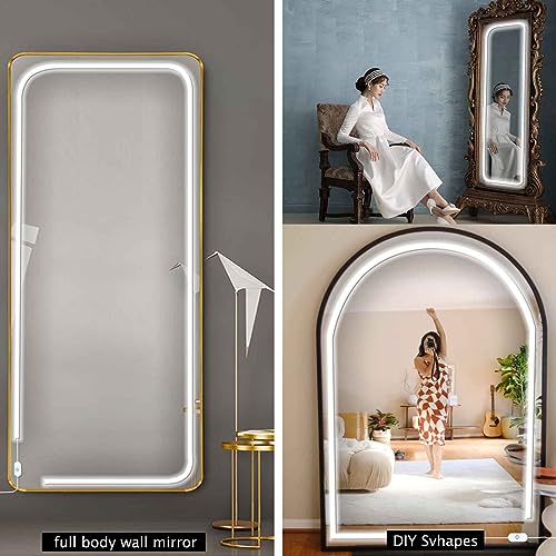 LED Vanity Mirror Lights, 6000K Dimmable Self-Adhesive Strip Lights X578328