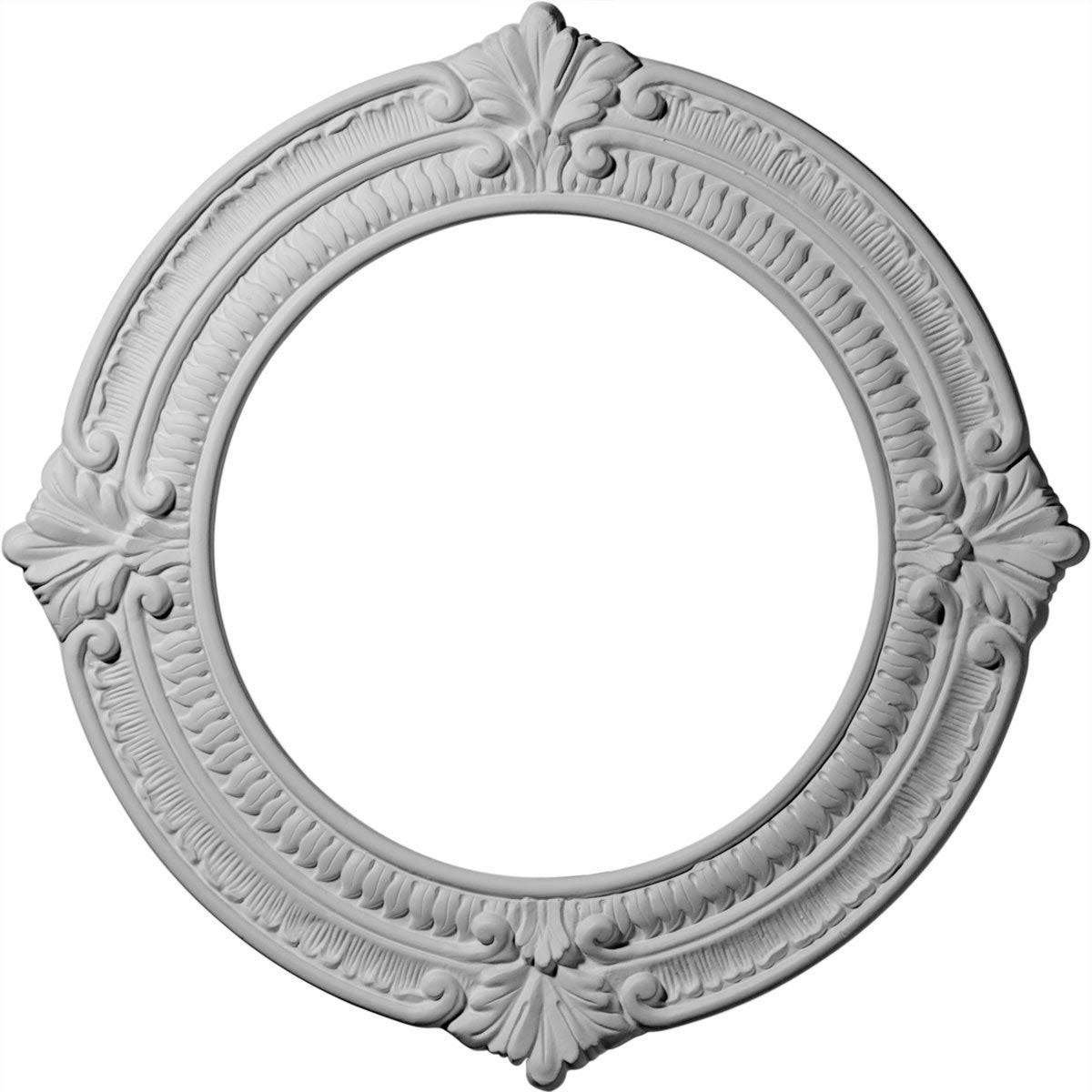 Hand-Painted Castle Stone Crackle Ceiling Medallion F82265