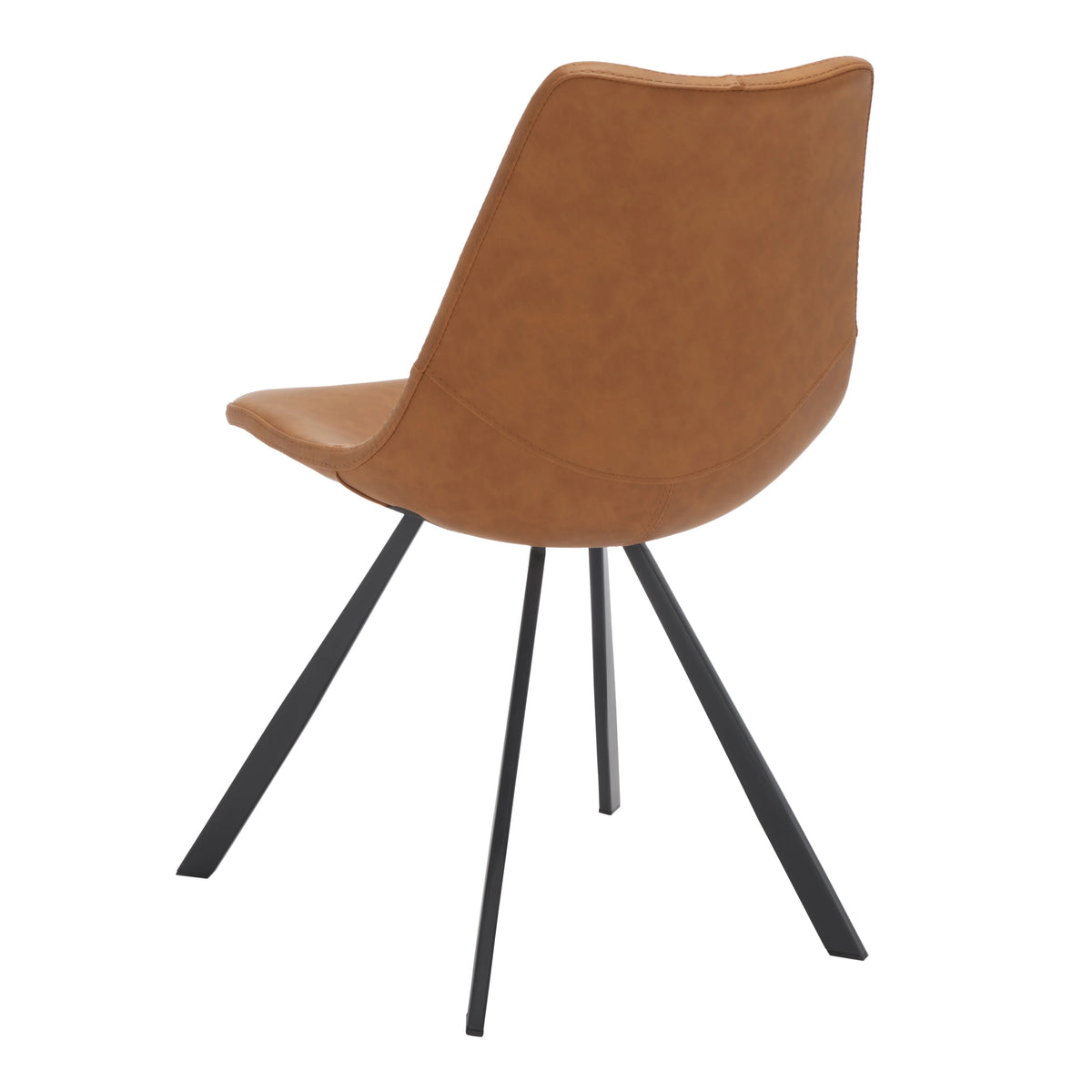 Cognac Tufted Dining Chair Set of 2 C4559