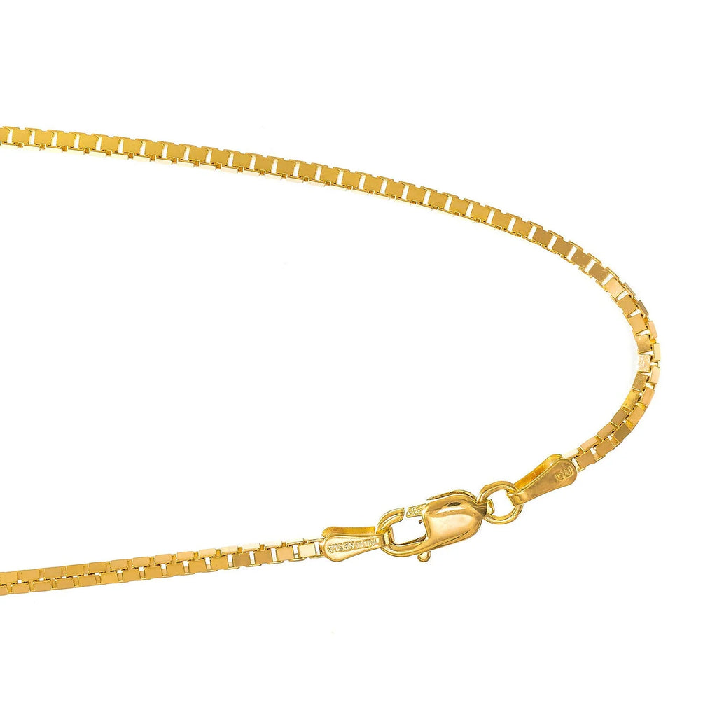 14kt Yellow Gold Box Chain with Lobster Clasp X447