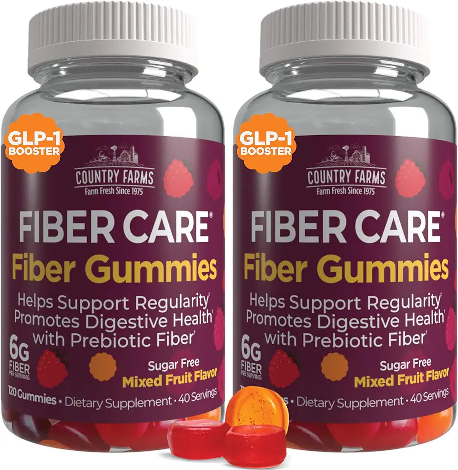 Prebiotic Fiber Gummies Mixed Fruit Flavor 240 Gummies 2 Pack N46394