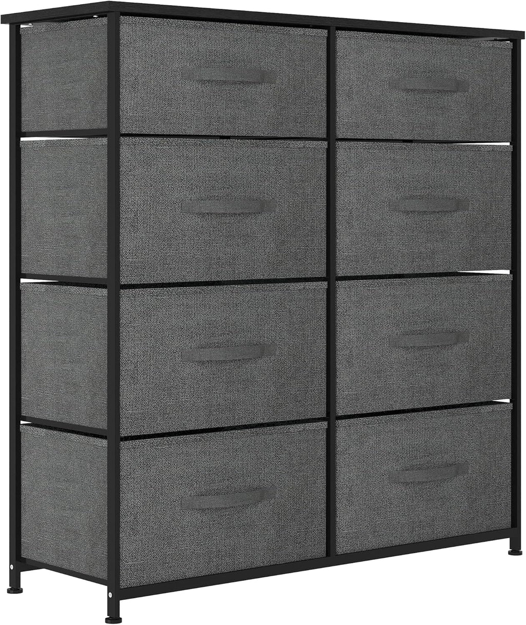8 Drawer Fabric Dresser with Steel Frame C284846