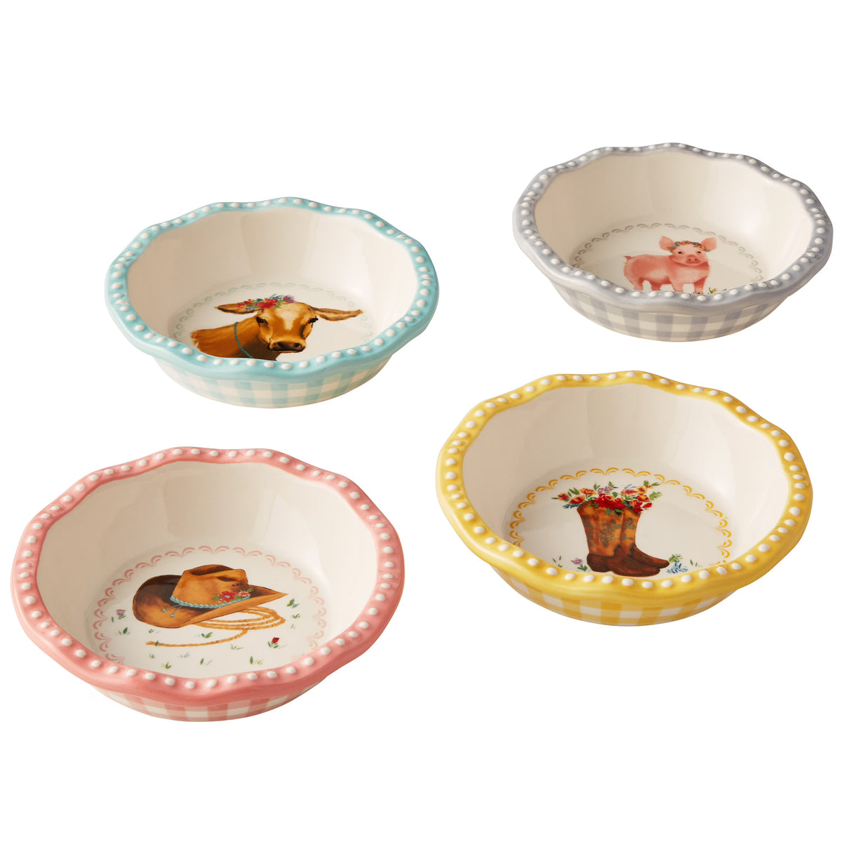 4 Pack Ceramic Pie Pan Set Q149240