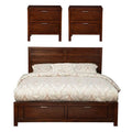 3 Piece Nightstand and California King Storage Bed Set U15115