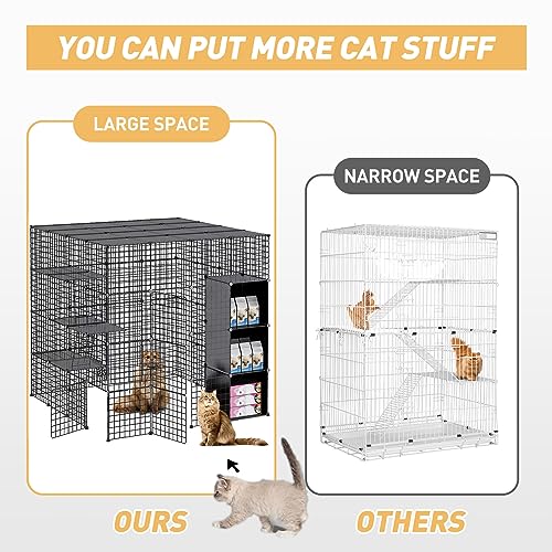 White Metal Wire Cat Cage J89624