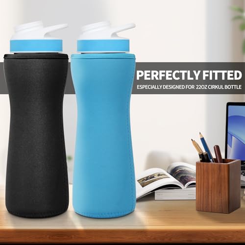 2 Pack Black Sleeve for 22oz Water Bottle U5106