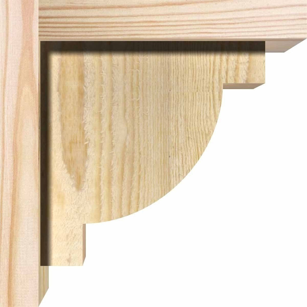 Alpine Rough Sawn Corbel with Backplate, Douglas Fir M359