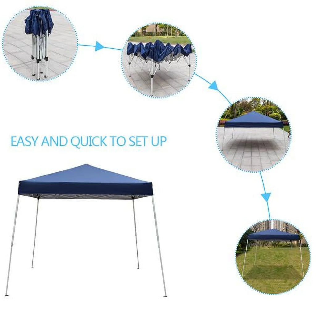 3 x 3M Waterproof Folding Tent Blue F57833