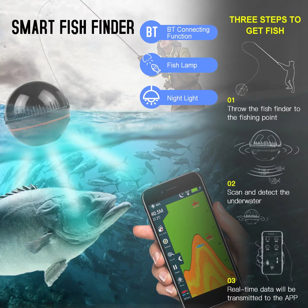 Portable Fish Detector Depth Finder T470492