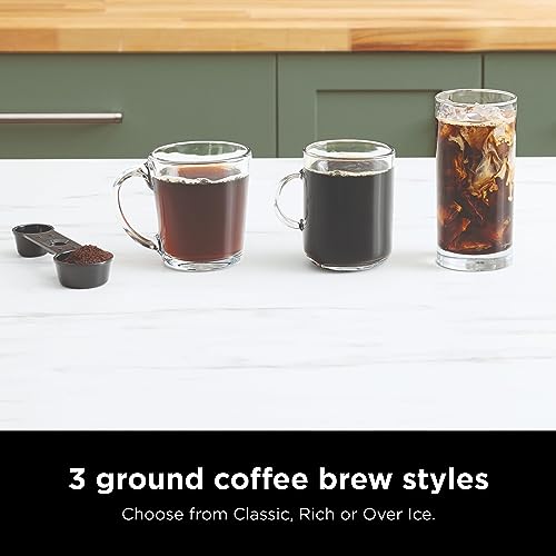 Espresso & Coffee Maker with Built-in Frother, Black H3951
