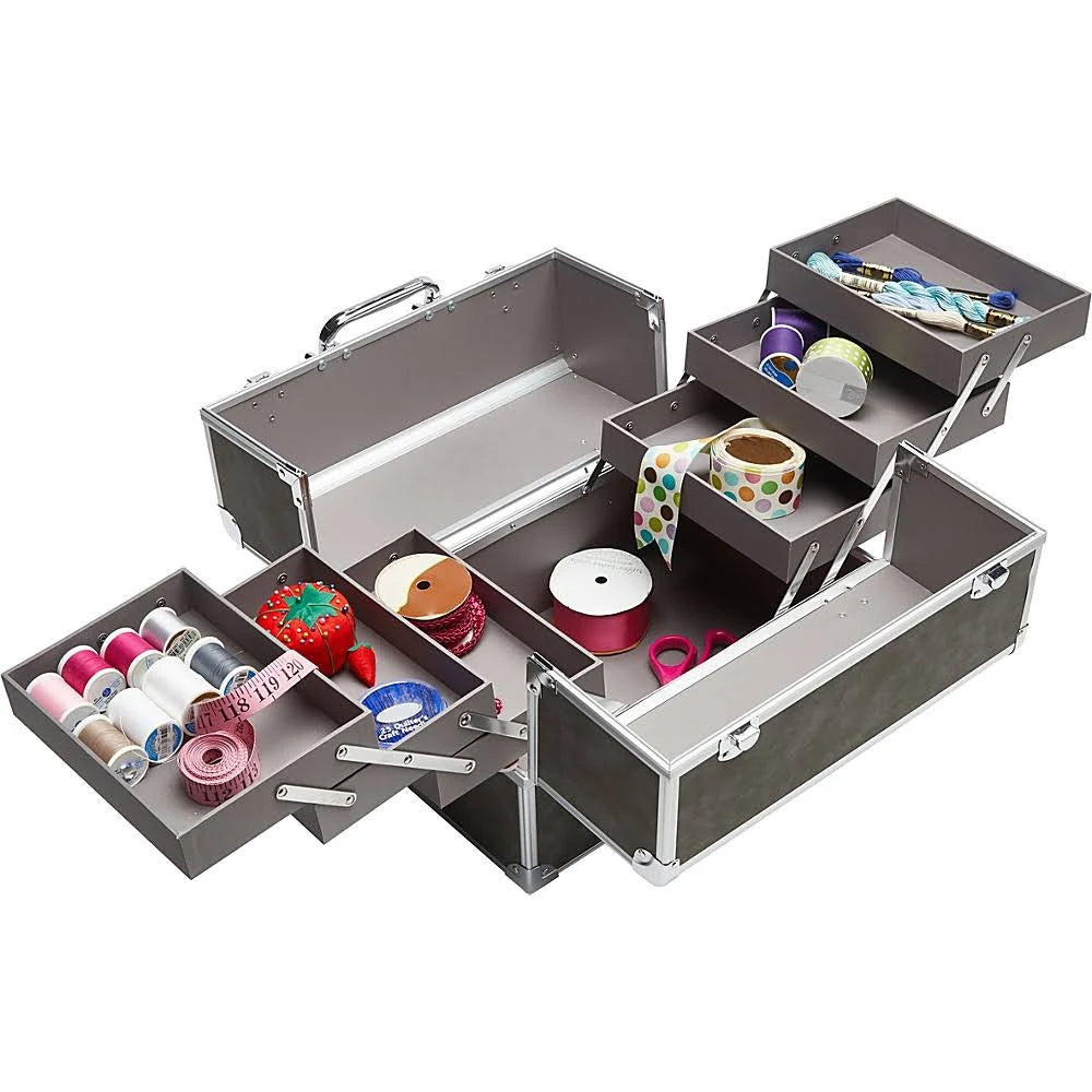 Large Silver Train Case O771557