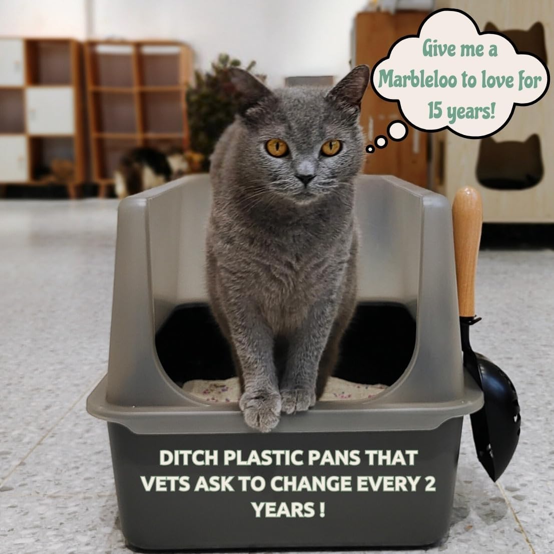 Stainless Steel Extra Large Litter Box with Lid G666239