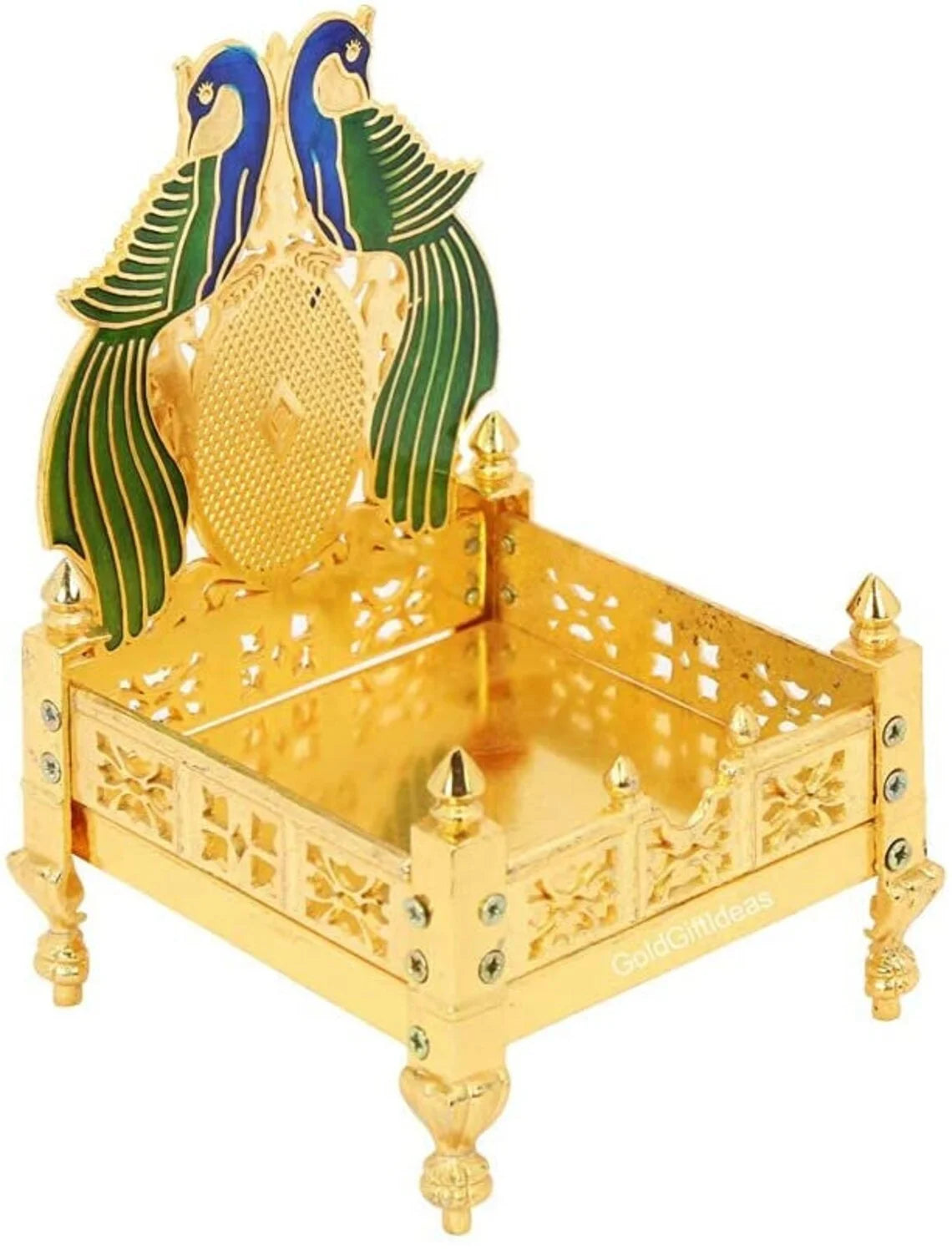 Metal Peacock Design Singhasan (Pack of 5) C88425