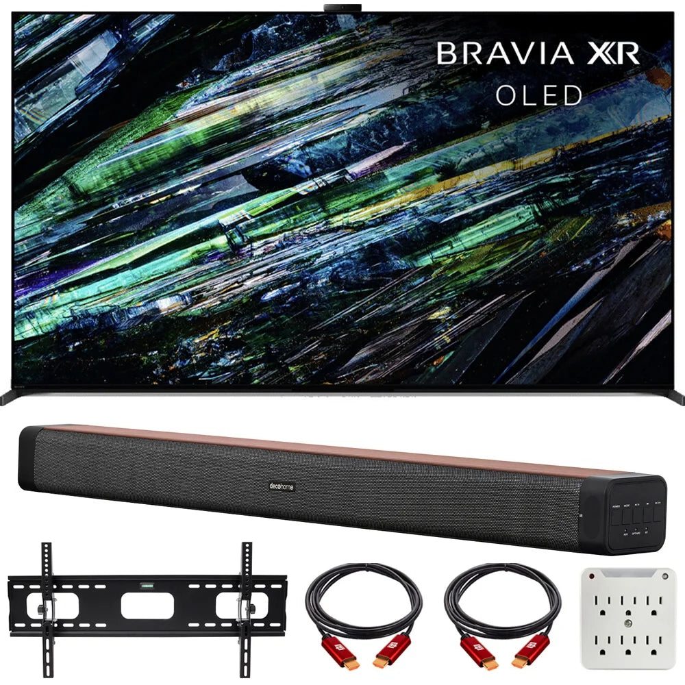 65 inch QD-OLED 4K HDR Smart TV with Soundbar and Wall Mount Bracket X917