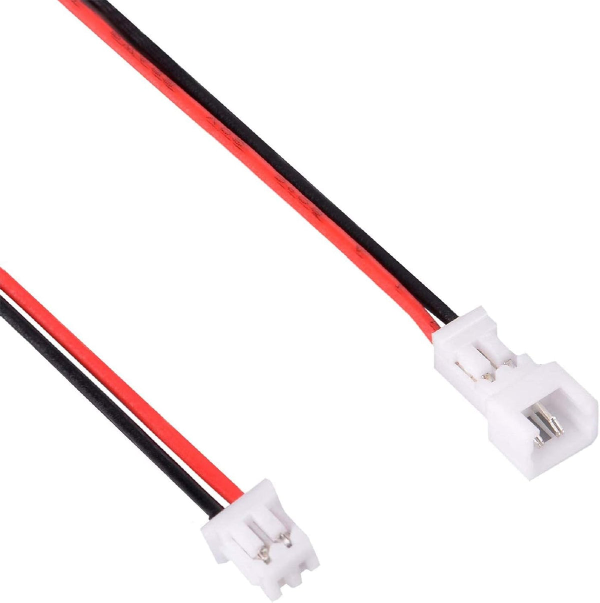 30 Pairs JST 1.25mm 2 Pin Micro Male Female Connector Plug with Red Black Wire Cable 80mm M38820