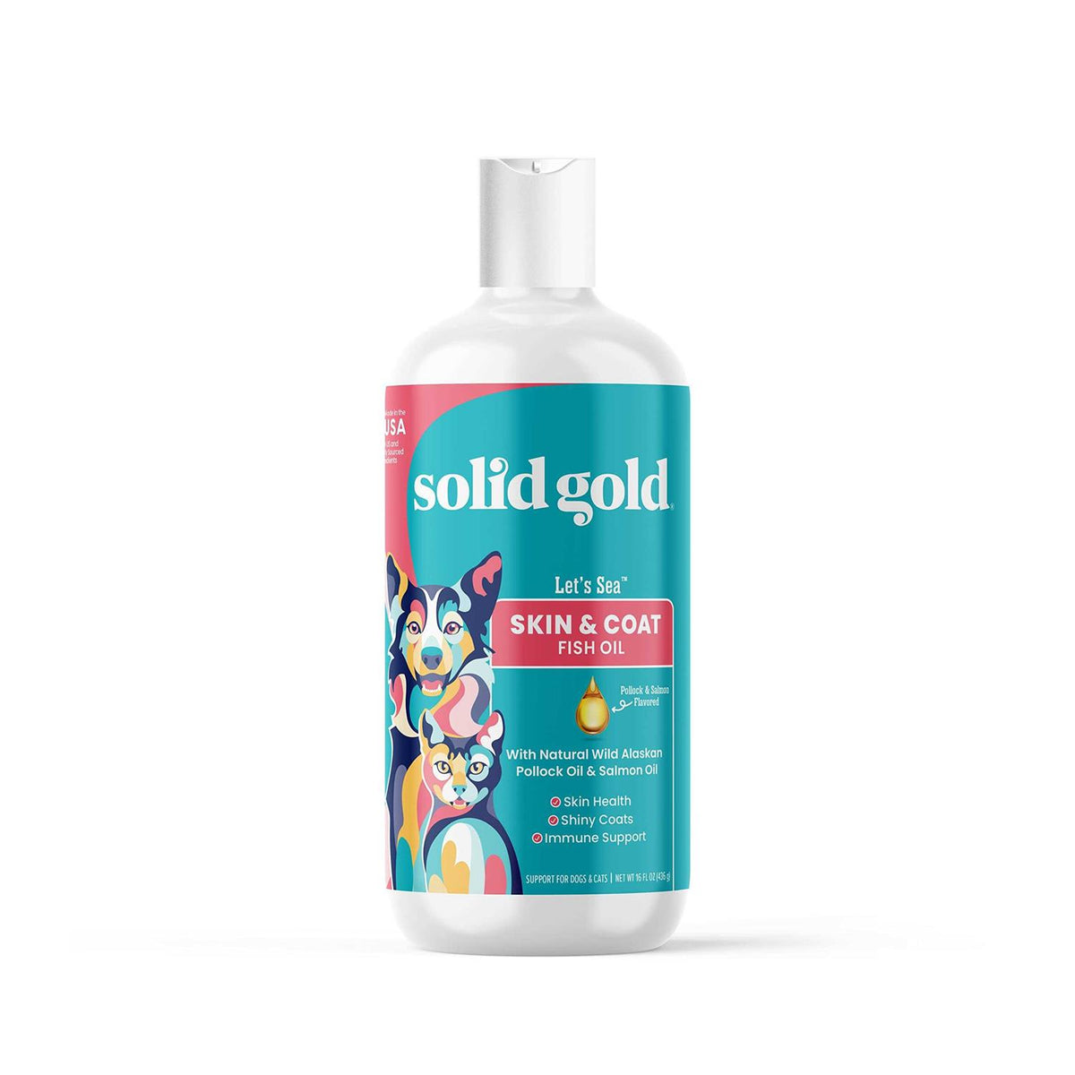 Solid Gold Fish Oil for Dogs & Cats Y78509