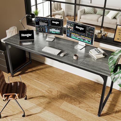 Black 63 Inch Metal Frame Office Desk K2335