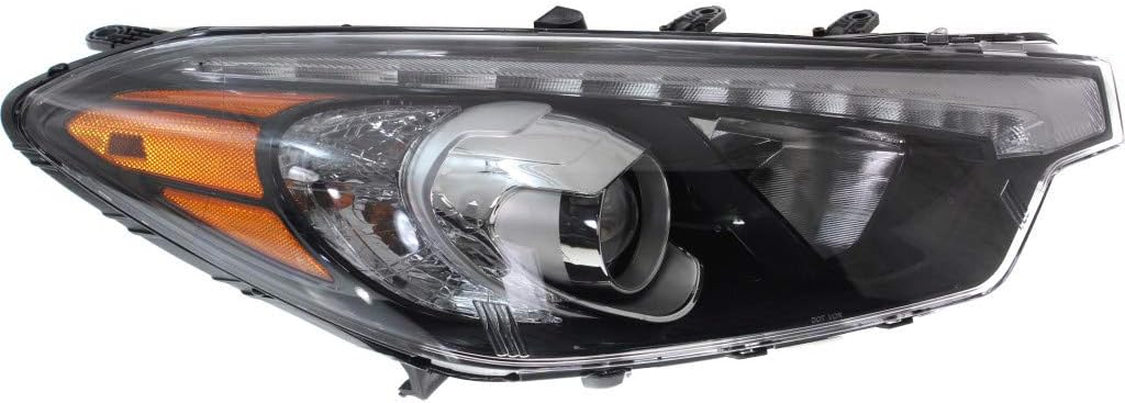 Passenger Side Headlight for Kia Forte Sedan 2015 2016 HID A390