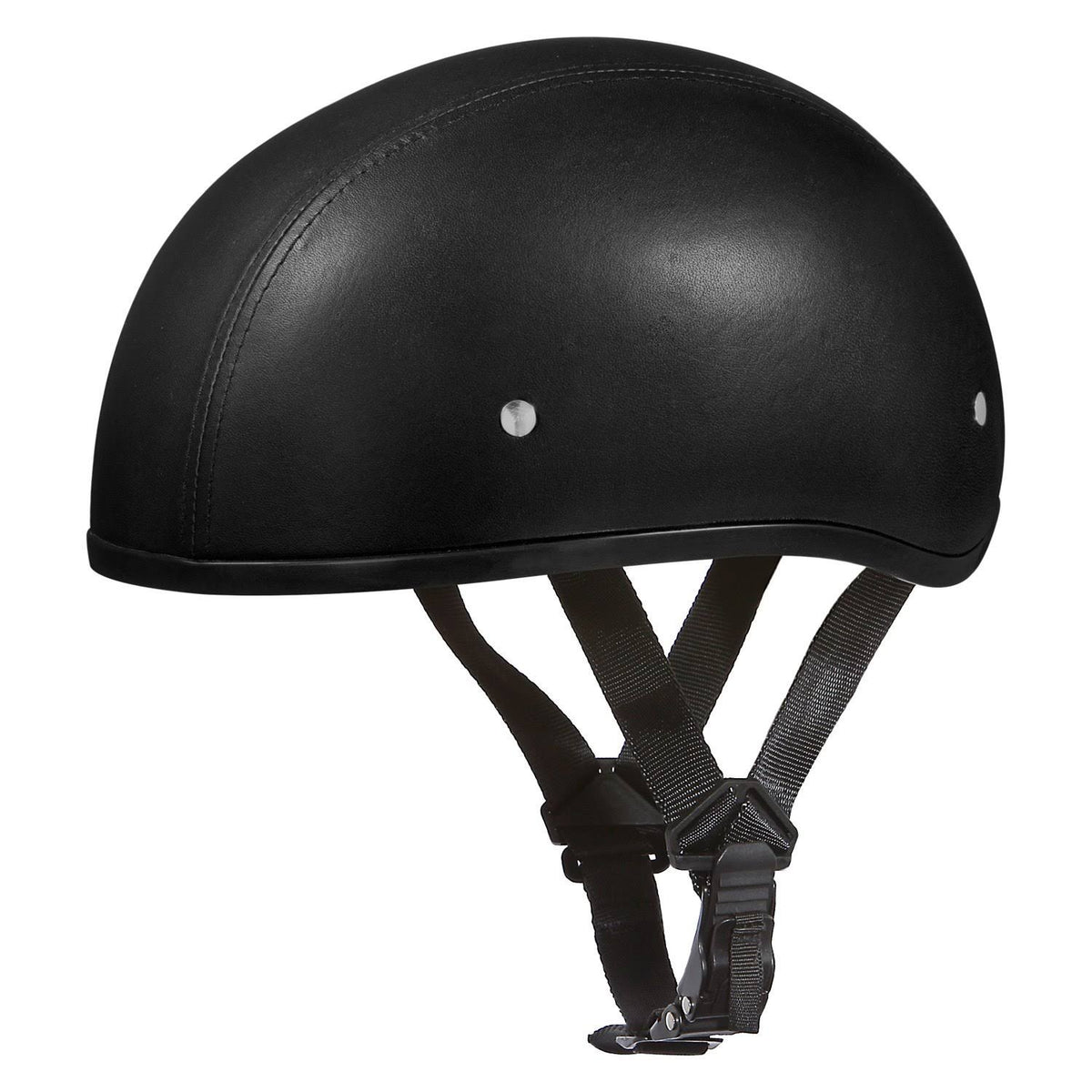 Leather Covered Skull Cap Helmet Y3249