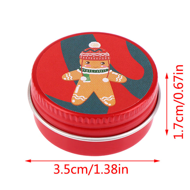 1:12 Dollhouse Miniature Christmas Cookies Biscuit Candy Gift Box Tin Box Model Decor Toy E5100