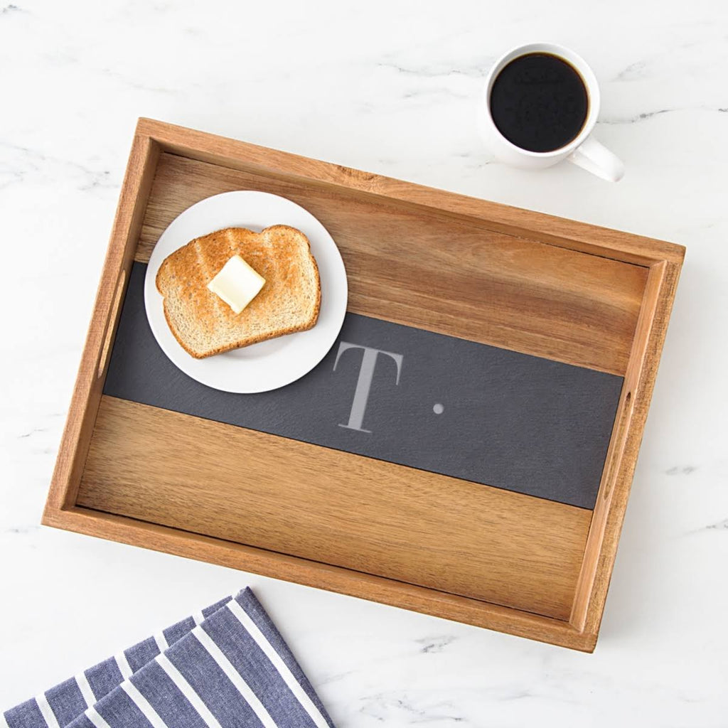 Acacia and Slate Tray Y763258