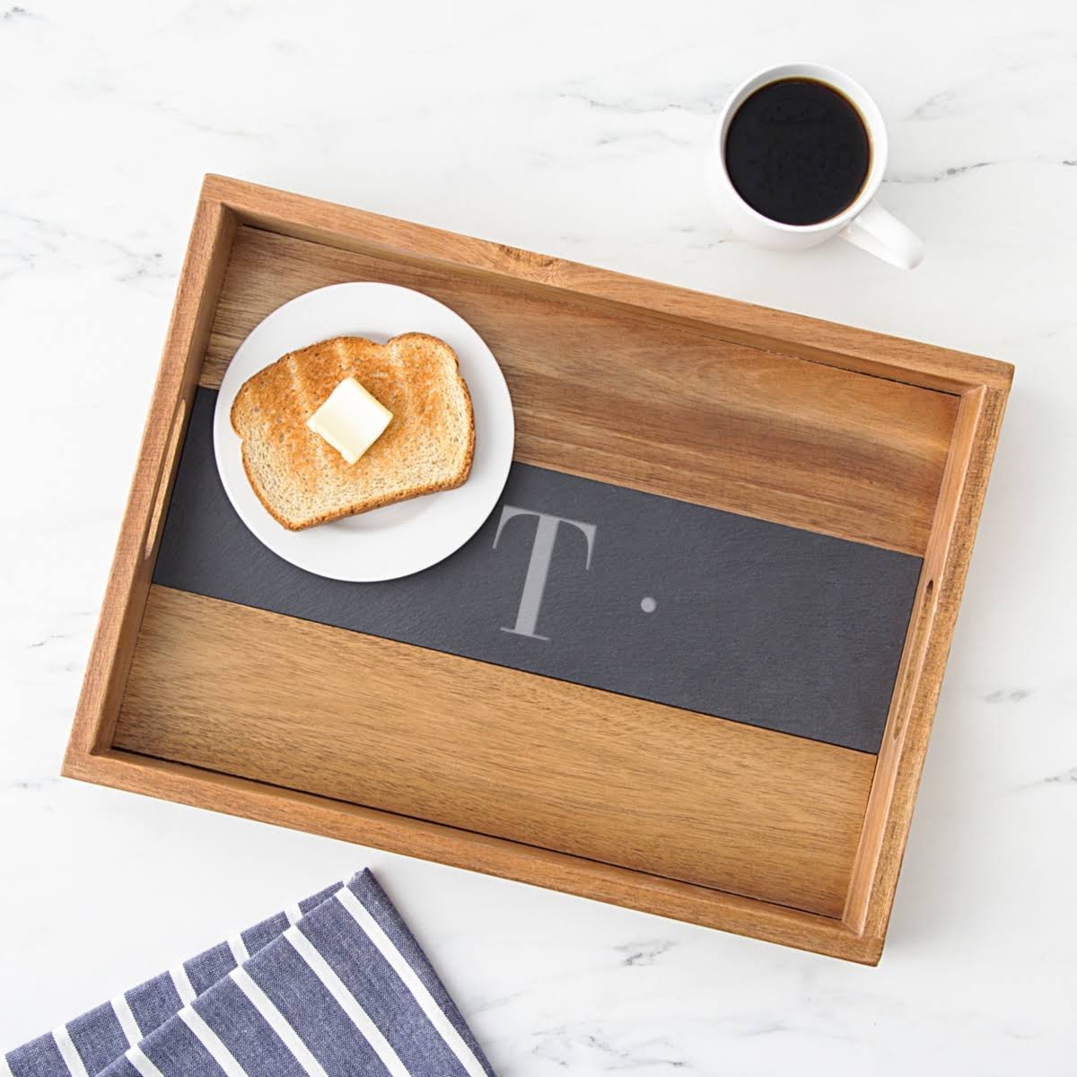 Acacia and Slate Tray Y763258