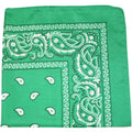 150 Paisley 100% Polyester Bandanas (Green) H857890