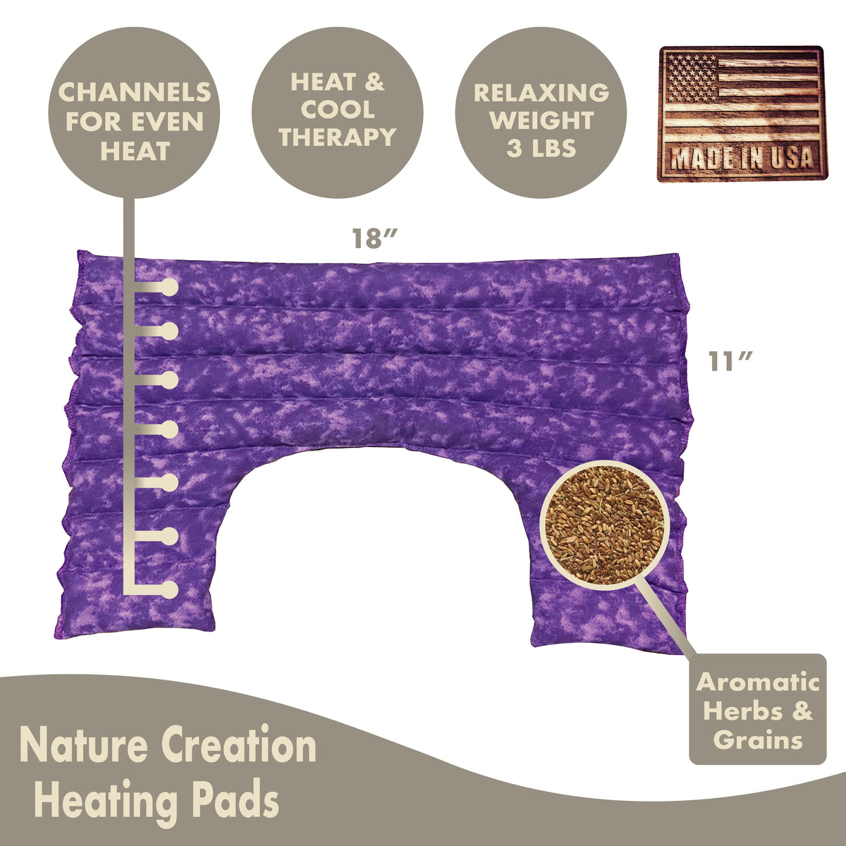 Neck & Shoulder Wrap Herbal Hot & Cold Therapy Pack B5959